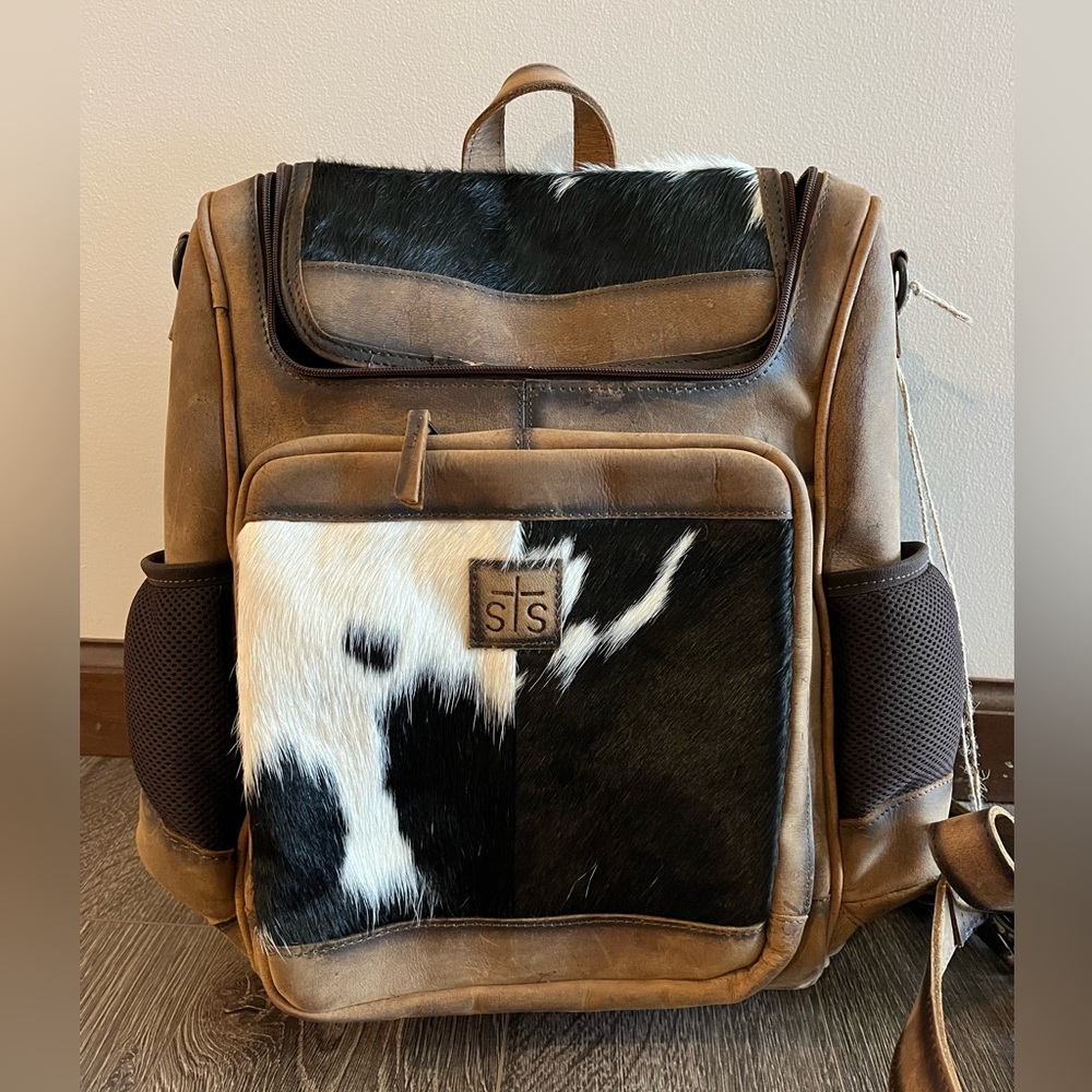 STS Ranchwear Lani Cowhide backpack purse